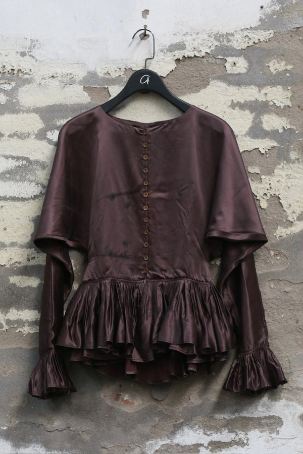 Mutedance 25 Autumn/Winter Round Neck Top Skirt Plant Dye Highly Handmade MD-MD25FW67-purple (MD25FW65)